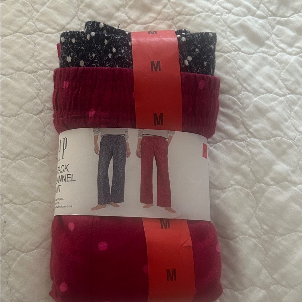 GAP Red and Black Flannel Pajama Set